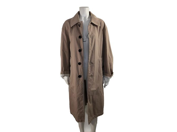 Gabardina Burberry de algodón rosa taupe Gris pardo - vista 3