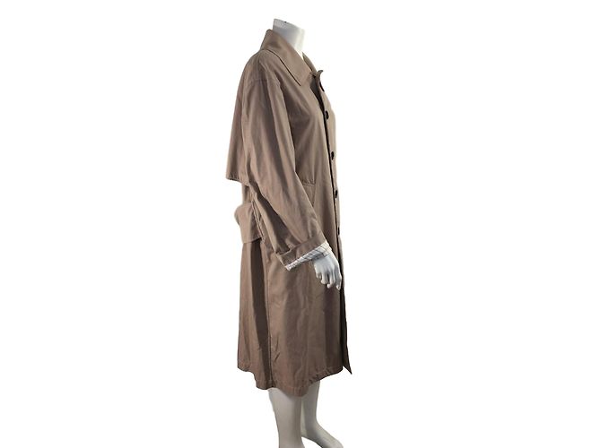 Gabardina Burberry de algodón rosa taupe Gris pardo - vista 4