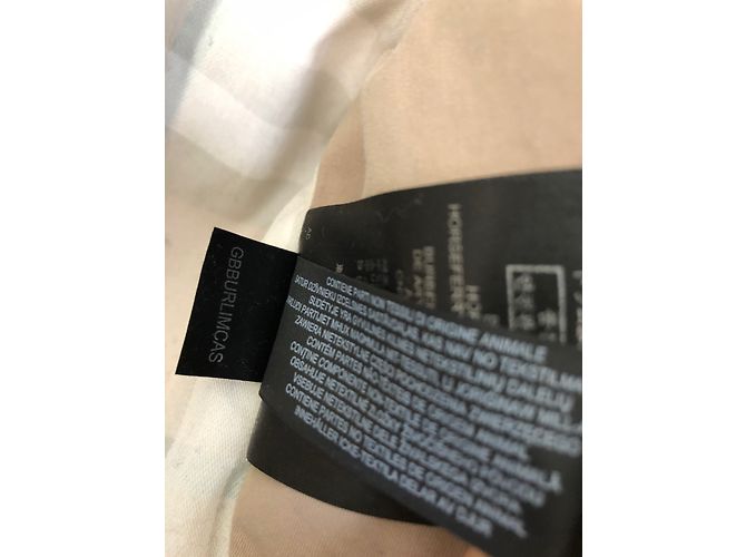 Gabardina Burberry de algodón rosa taupe Gris pardo - vista 8