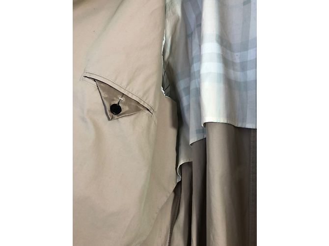 Gabardina Burberry de algodón rosa taupe Gris pardo - vista 9