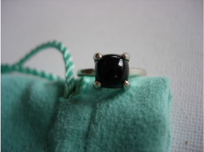 Tiffany & Co Sugar Stacks di Paloma Picasso in argento con onice nero T 48 - vista 2