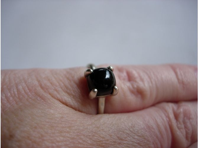 Tiffany & Co Sugar Stacks di Paloma Picasso in argento con onice nero T 48 - vista 3