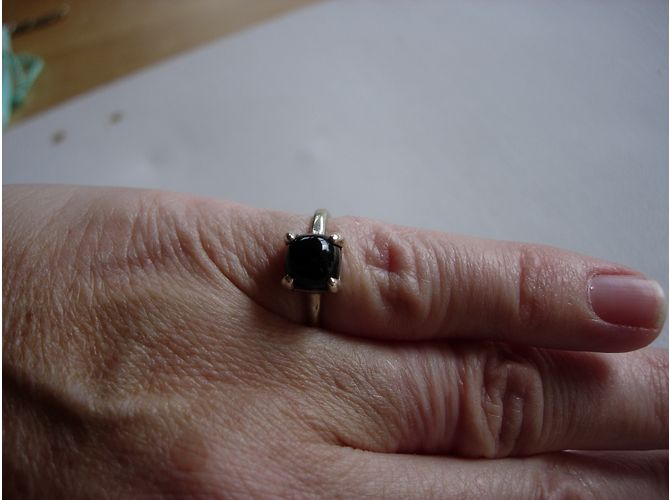 Tiffany & Co Sugar Stacks di Paloma Picasso in argento con onice nero T 48 - vista 5