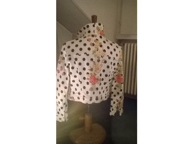 Autre Marque Chaqueta CHIQUES de algodón blanco - vista 2