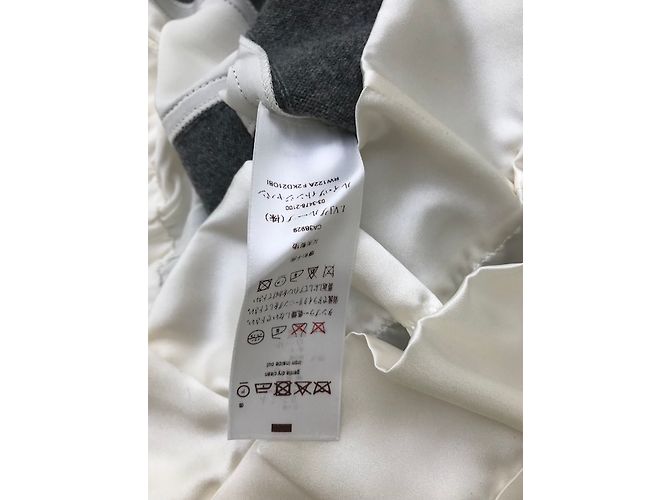 Abito Louis Vuitton in cashmere e seta grigio con paillettes - vista 5
