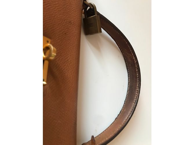 Hermès Kelly 1986 o 1987 Beige Caramelo - vista 8