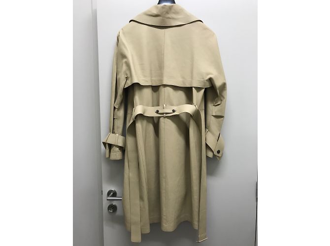 Chloé Gabardina de piel beige - vista 3