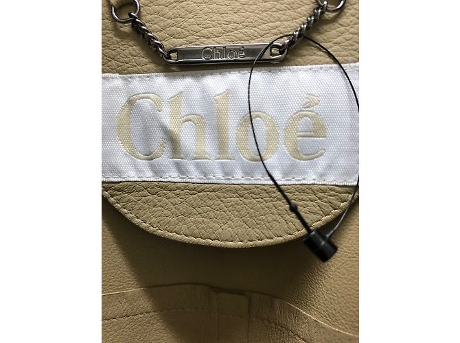 Chloé Gabardina de piel beige - vista 5