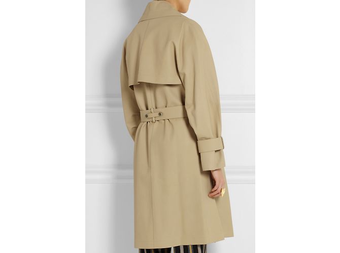 Chloé Gabardina de piel beige - vista 8
