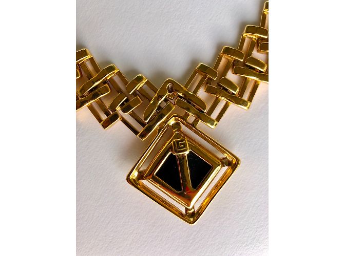 Collier Vintage Guy Laroche Paris - Or 375 (9 Carats) - Couture Française - Occasion