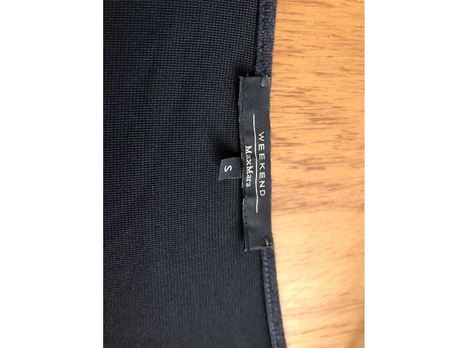 Weekend Max Mara Wollmischkleid mit Perlenstickerei Dunkelgrau Anthrazitgrau - Ansicht 3