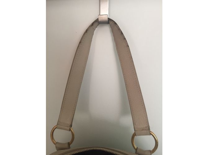 Borsa a mano Yves Saint Laurent Boston Muse in pelle Eggshell Bianco sporco - vista 4