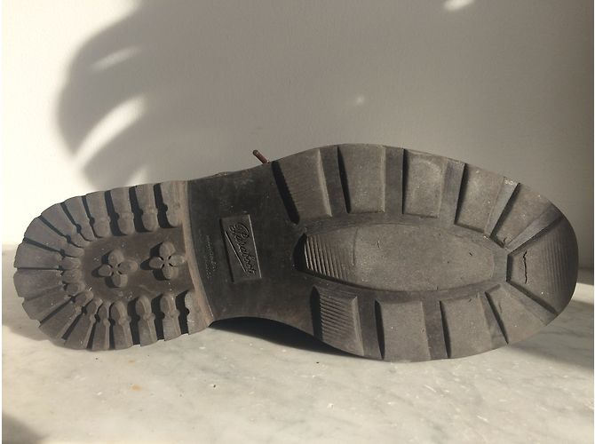 Botas Paraboot Arthe Marche II em couro marrom escuro Castanho escuro - vista 3