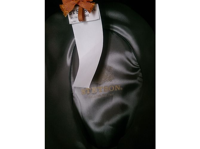 Autre Marque Cappello Fedora Stetson Penn Grigio in Feltro - vista 4