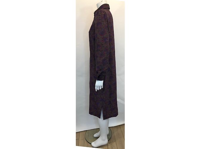 Jean Louis Scherrer Seidenkleid Silber M/L - Ansicht 5