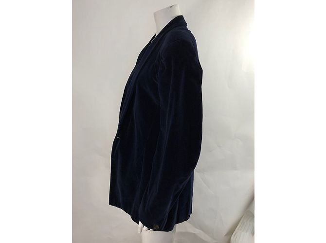 Giacca in velluto blu Thierry Mugler - vista 6