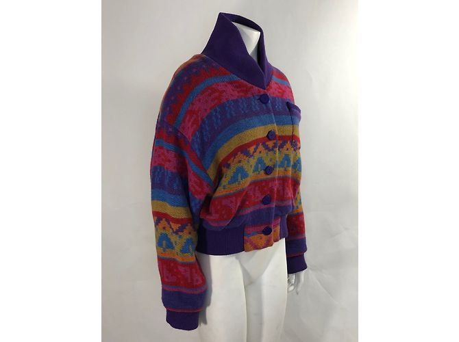 Autre Marque Chaqueta Arneau Pier con estampado azteca - vista 4
