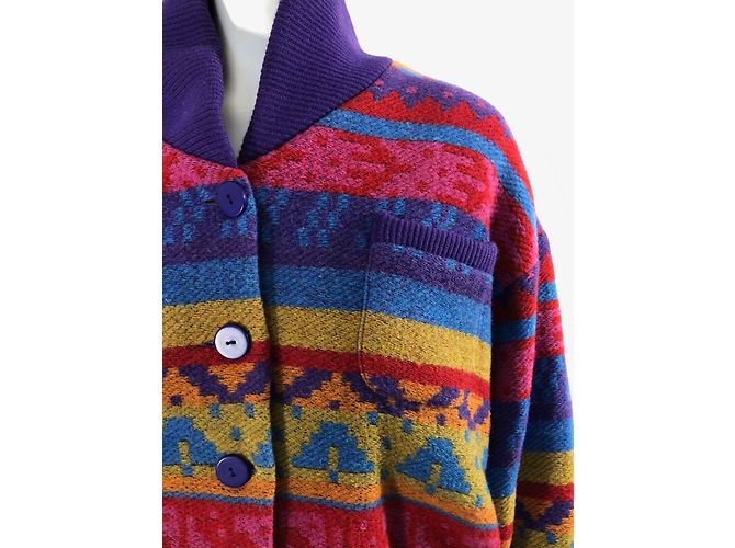 Autre Marque Chaqueta Arneau Pier con estampado azteca - vista 8