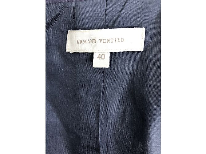 Abrigo de lana azul Armand Ventilo - vista 7