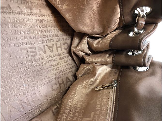 Borsa Chanel in pelle marrone - vista 17