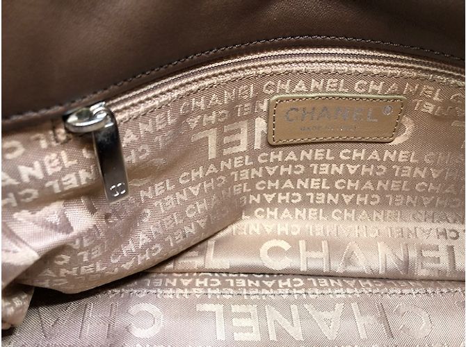 Borsa Chanel in pelle marrone - vista 19