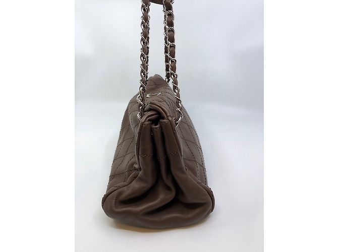 Borsa Chanel in pelle marrone - vista 8
