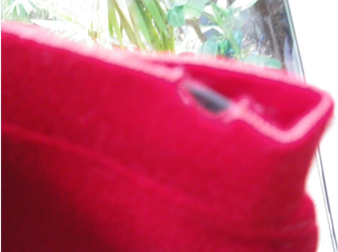 Falda Chanel de lana roja - vista 5
