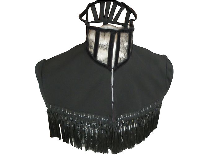 Autre Marque Capa de viscosa negra Negro - vista 2