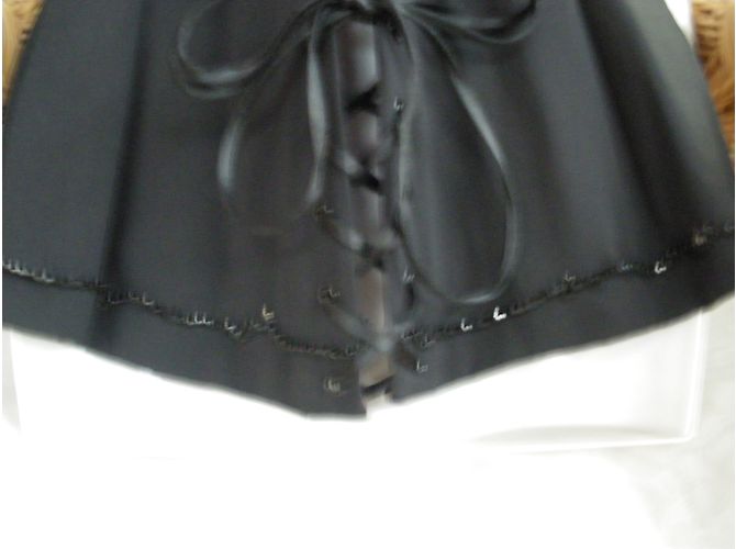 Autre Marque Bustier Schwarz mit Pailletten und Strass Größe 38 - Ansicht 4