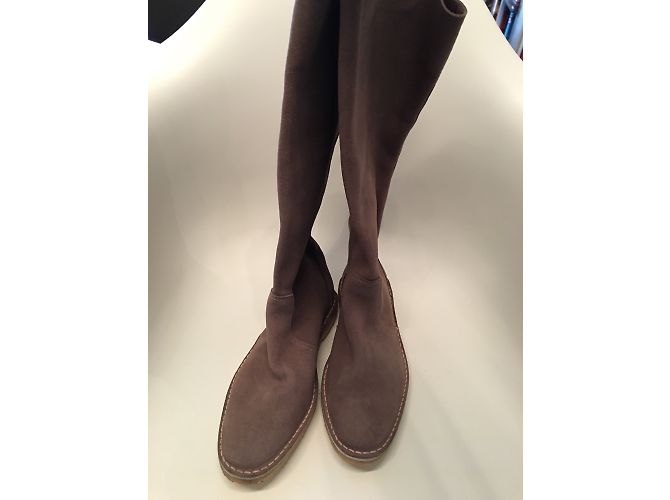 Pierre Hardy Lederstiefel Taupe - Ansicht 3