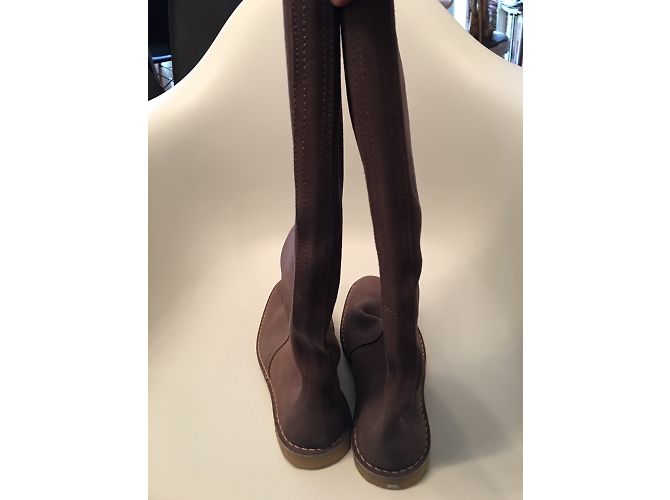 Pierre Hardy Lederstiefel Taupe - Ansicht 7