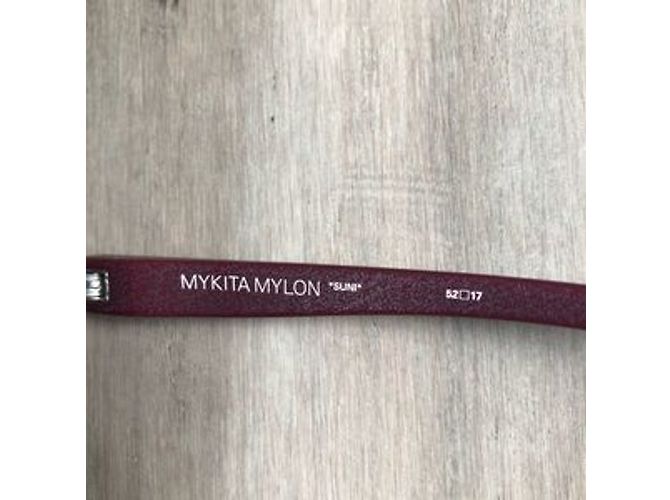 Autre Marque Gafas de sol Mykita Mylon Sunicol324 Marrón Resina Castaño Burdeos Púrpura Coñac Coral - vista 4