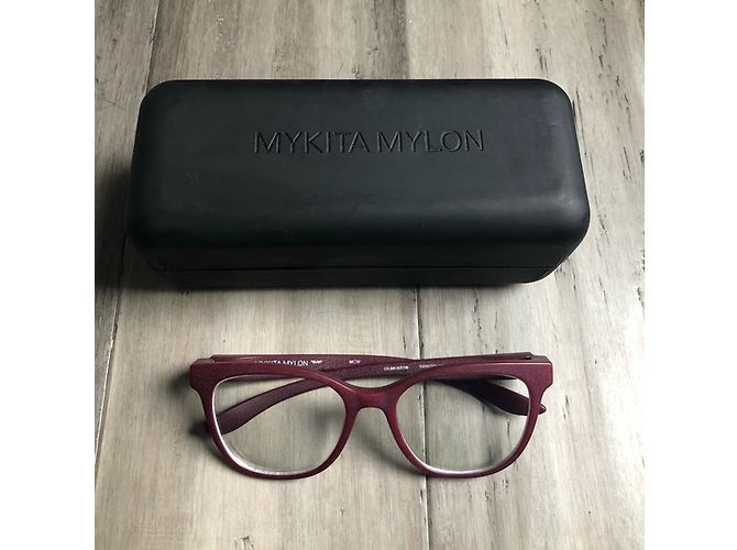 Autre Marque Gafas de sol Mykita Mylon Sunicol324 Marrón Resina Castaño Burdeos Púrpura Coñac Coral - vista 5