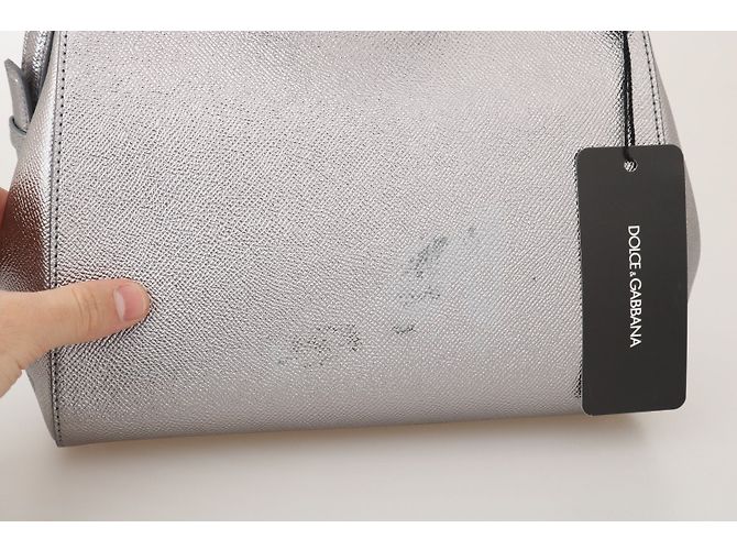 Borsa MISS SICILY in pelle argento Dolce & Gabbana - vista 7