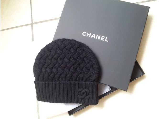 Chanel Gorro de cachemira Negro - vista 2