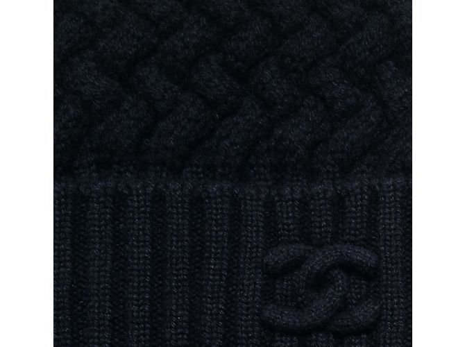 Chanel Gorro de cachemira Negro - vista 4