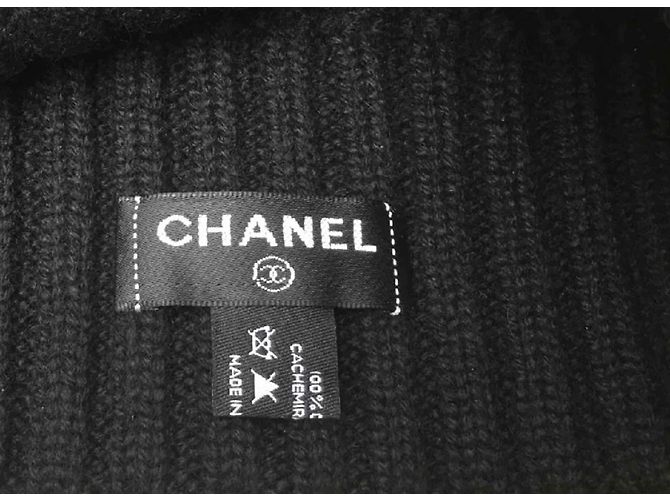 Chanel Gorro de cachemira Negro - vista 5