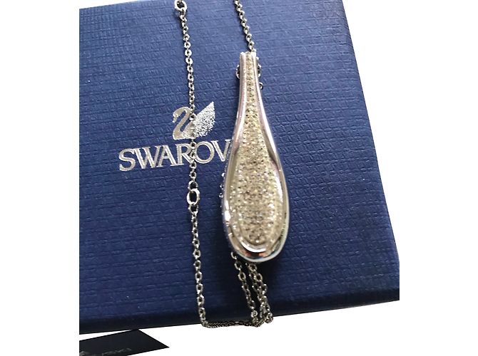 Swarovski Collana in argento rodiato - vista 2