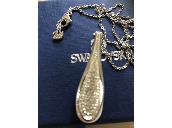 Swarovski Collana in argento rodiato - vista 3
