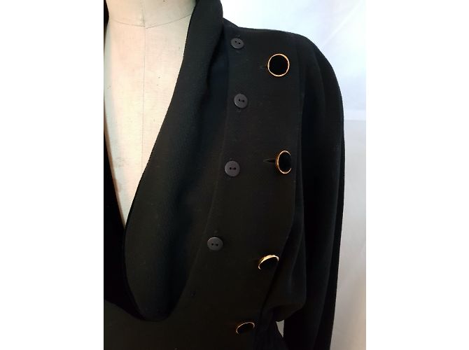 Vestido de abrigo CHANEL Negro - vista 3