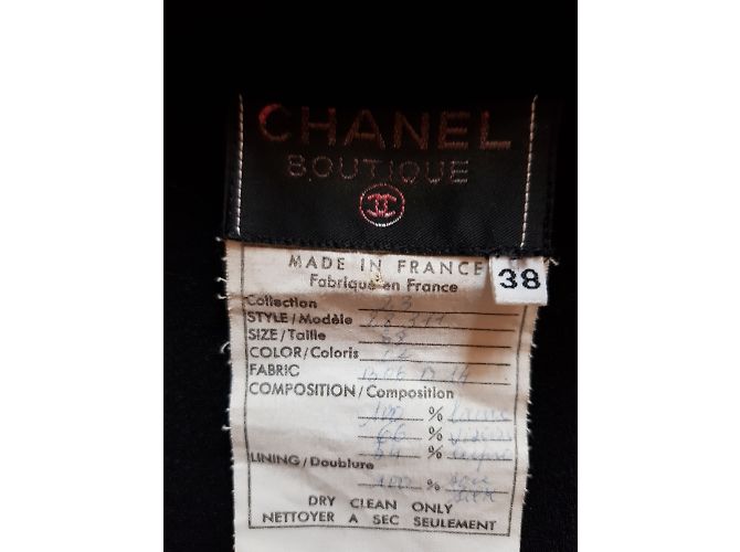 Vestido de abrigo CHANEL Negro - vista 5