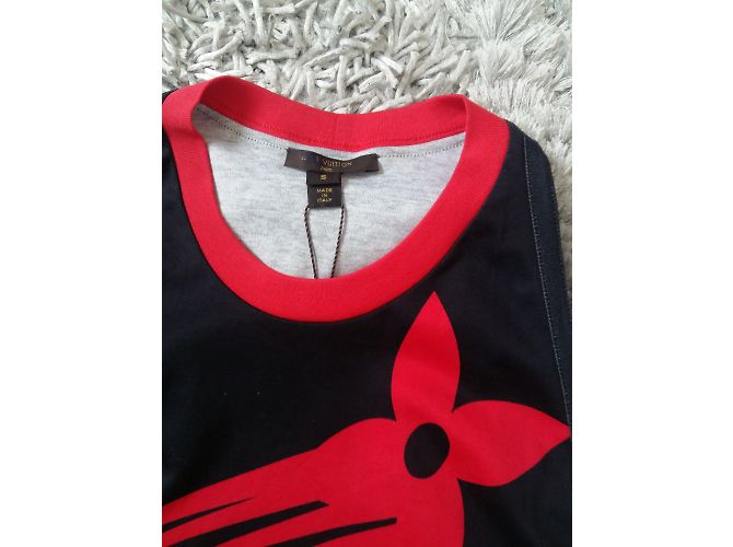 Canotta Louis Vuitton Nera in Cotone S Nero - vista 2