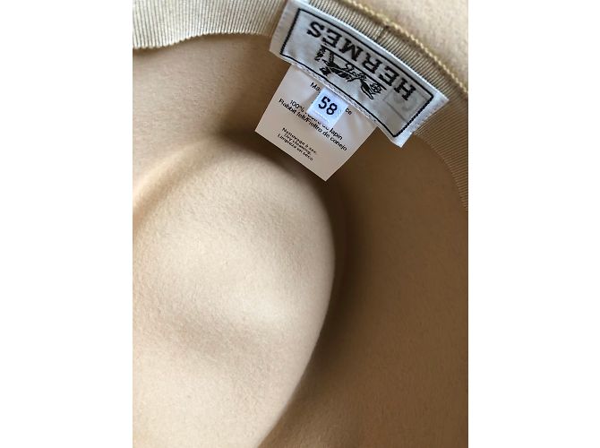 Hermès Clásico sombrero de hermes Beige - vista 3