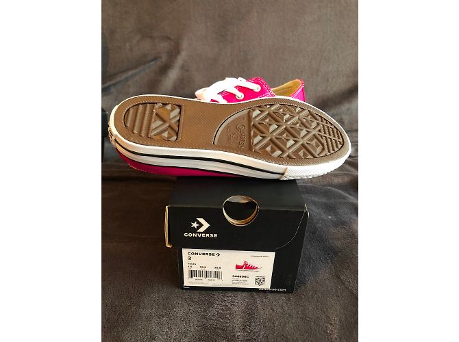 Tênis Converse Rosa de Algodão Infantil - vista 3