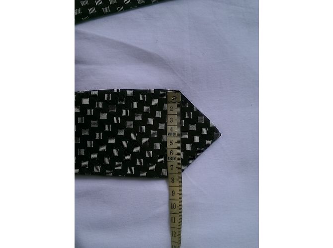 Cravatta Christian Dior in seta stampata Marrone Beige - vista 4