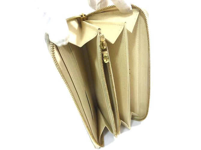 Louis Vuitton ZIPPY DAMIER AZUR WALLET Beige Bianco sporco - vista 15