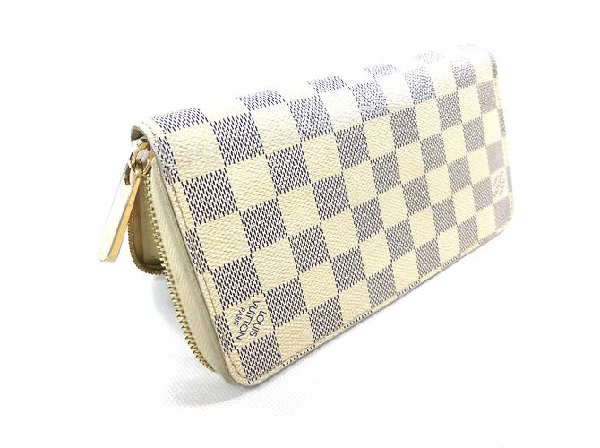 Louis Vuitton ZIPPY DAMIER AZUR WALLET Beige Bianco sporco - vista 16