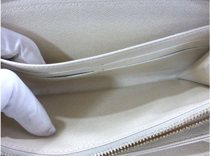 Louis Vuitton ZIPPY DAMIER AZUR WALLET Beige Bianco sporco - vista 19