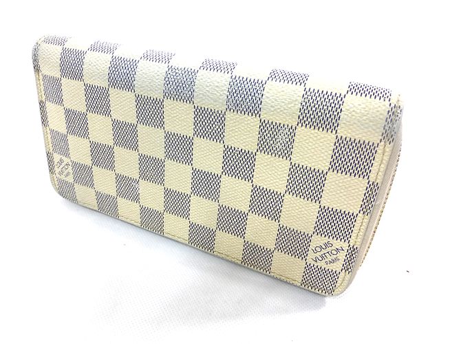 Louis Vuitton ZIPPY DAMIER AZUR WALLET Beige Bianco sporco - vista 2