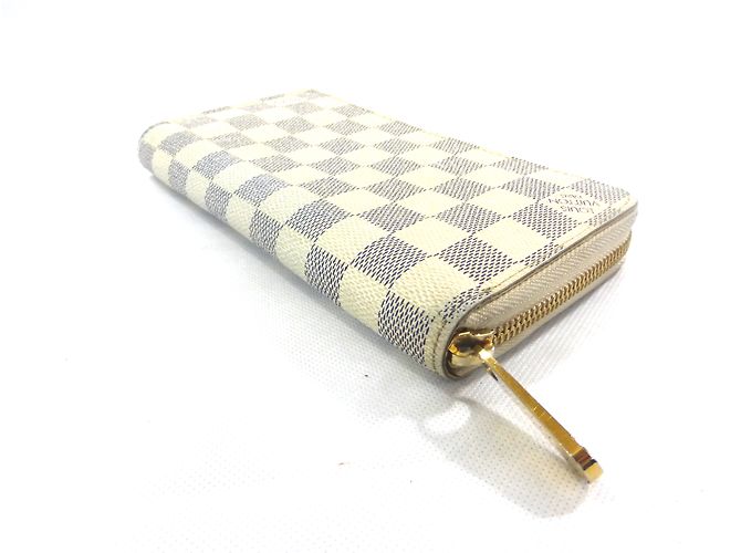Louis Vuitton ZIPPY DAMIER AZUR WALLET Beige Bianco sporco - vista 3
